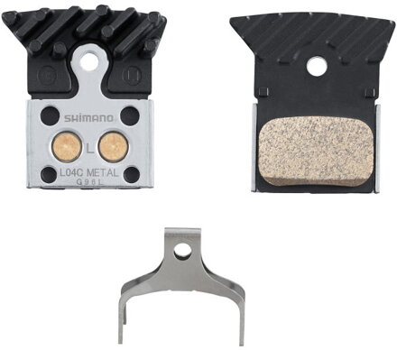 brzdové destičky Shimano  L04C-MF kov + chladič original balení