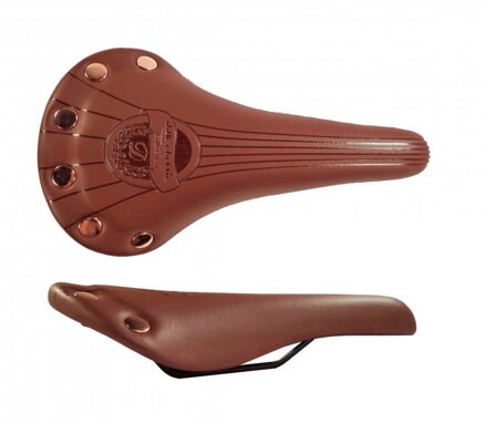 sedlo DDK D2732 retro nýty Classic Collection hnědé