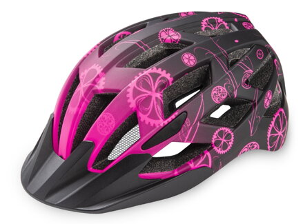 Přilba R2 LUMEN JUNIOR růžová, černá  S: 52-56 cm