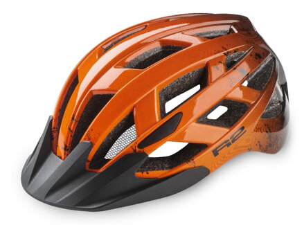 Přilba R2 LUMEN JUNIOR oranžová, černá  S: 52-56 cm