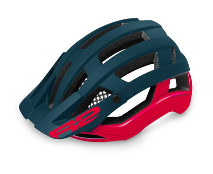 Přilba R2 CROSS  zelená, červená  L: 58-62 cm