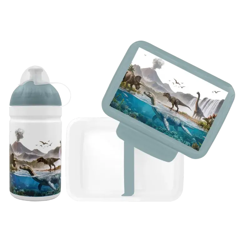 set R&B box a lahev Dinosauří svět 500ml