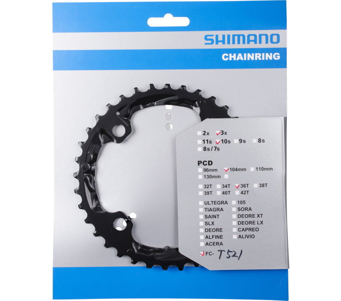převodník 36z Shimano Deore FC-T521 3x10 4 díry