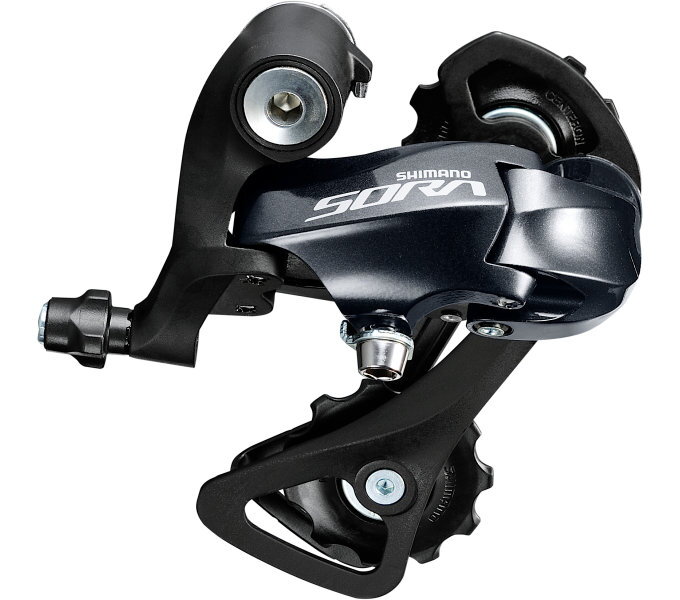 měnič SIL. 9k Shimano Sora 3000 černý krátké vodítko original balení