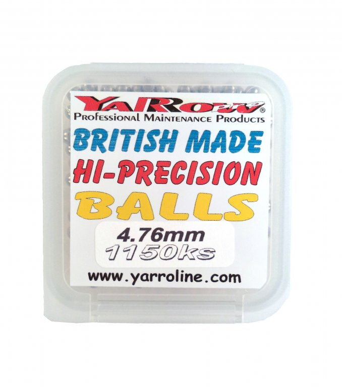 kuličky Yarrow 4.76mm 1150ks přední náboj