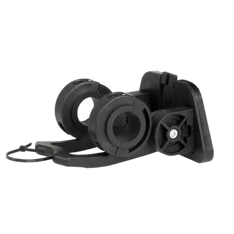 upínací mechanismus pro koš na řidítka 22.2-31.8mm černý