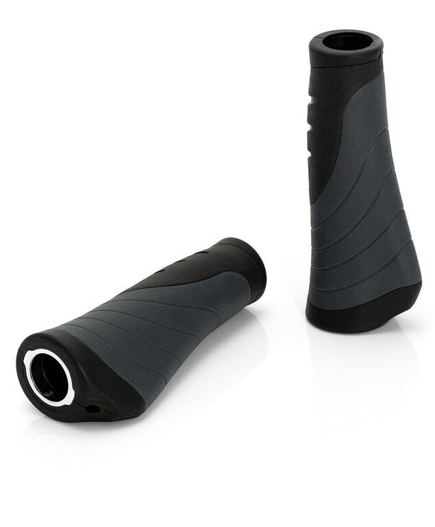 gripy XLC GR-S04 Ergonomic 135mm černo/šedé zajištění šrouby