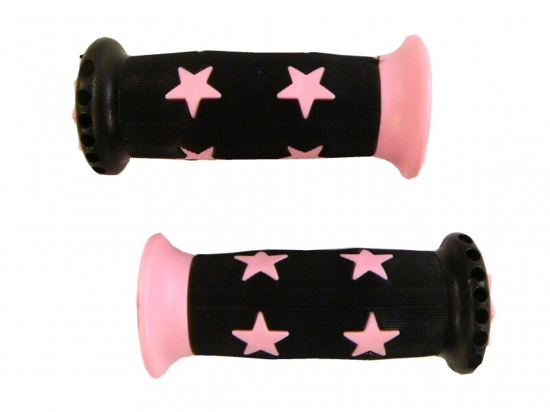 gripy dětské 22mm černo-růžové gripy dětské 22mm černo-růžové