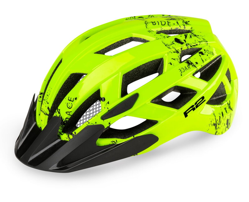 Přilba R2 LUMEN JUNIOR žlutá, černá  S: 52-56 cm