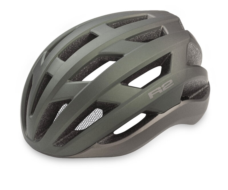 Přilba R2 VERGE zelená, metalicky matná L: 59-61 cm